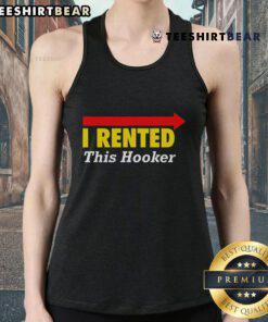 Stylish 'Nice Classy I Rented This Hooker' tank top displayed on a mannequin, perfect for casual wear and bold statements.