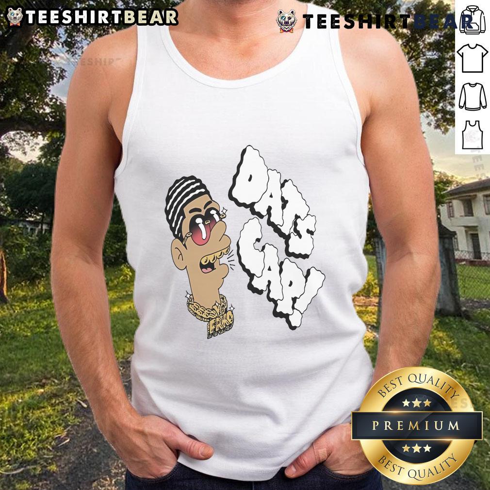 Alt Text: Stylish Nice Dats Cap Frko Tank Top showcased on a model, perfect for summer fashion and casual wear.
