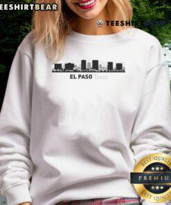 Cozy sweatshirt featuring the Nice El Paso Texas skyline, perfect for showcasing your love for El Paso fashion.