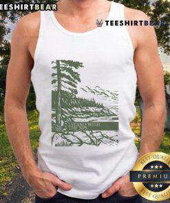 Nice I Stand With The NPS National Park Support Tank Top showcasing a stylish design for nature enthusiasts.
