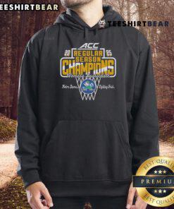 2025 ACC Women's Basketball Champions hoodie featuring Nice Notre Dame Fighting Irish logo and design.