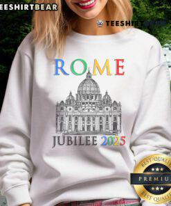 Alt Text: Nice Rome Jubilee Pilgrims of Hope 2025 Vatican V5 Sweatshirt featuring vibrant design and comfortable fit.