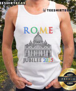 Jubilee Pilgrims of Hope 2025 tank top featuring Vatican design in Rome, perfect for spiritual journeys and events.