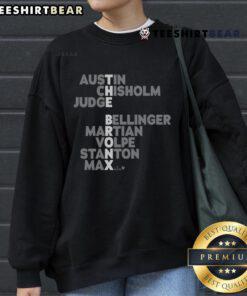 Alt Text: Nice The Bronx Baseball MLB Names 2025 Sweatshirt featuring stylish design and vibrant colors for baseball fans.