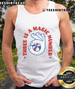 Nice three is a magic number hand tank top featuring a stylish design for casual wear, perfect for summer outfits.