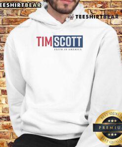 Nice Tim Scott for President Faith in America hoodie featuring a bold design and patriotic colors, perfect for supporters.