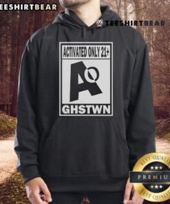 Official Activated Only 21 Ghstwn Hoodie in black with stylish logo design, perfect for casual streetwear fashion.