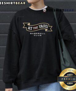 Official At The Yard Banner Baseball Club Sweatshirt in navy blue, showcasing team logo and sporty design for fans.