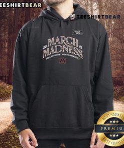 Official Auburn Men's Basketball 2025 March Madness Bound Hoodie in navy blue, featuring team logo and stylish design.