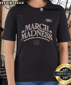Official Auburn Men's Basketball 2025 March Madness Bound Ladies Tee showcasing team pride and style.
