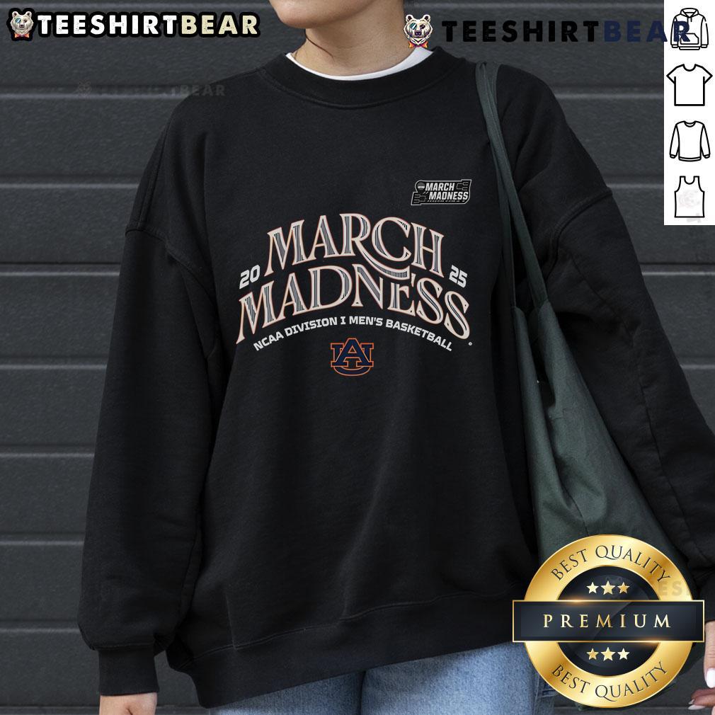 Official Auburn Men's Basketball 2025 March Madness Bound Sweatshirt featuring team logo and vibrant colors.