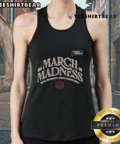 Official Auburn Men's Basketball 2025 March Madness Bound Tank Top featuring team colors and logo for fans.