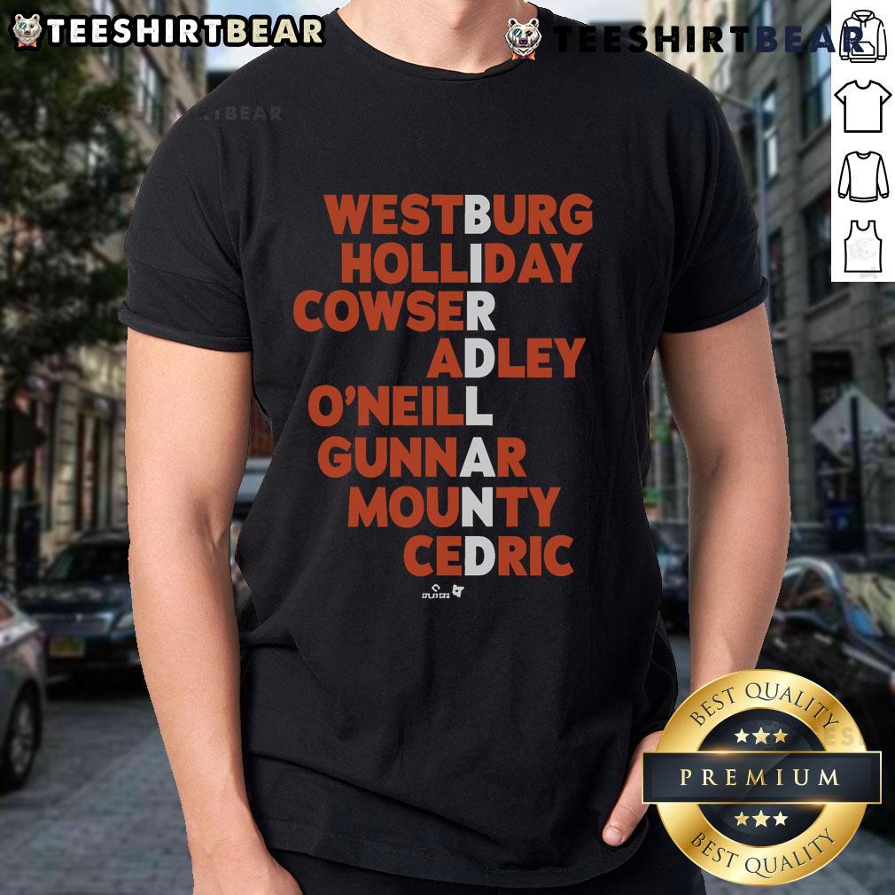 Official Birdland Baseball MLB Names 2025 T-Shirt featuring vibrant team graphics and a modern design for fans.