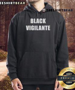 Official Black Vigilante Hoodie featuring a sleek design and bold logo, perfect for streetwear enthusiasts.
