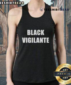 Official Black Vigilante Tank Top featuring a sleek design, perfect for casual wear or workouts. Stylish and comfortable.