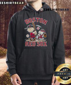 Official Boston Red Sox Snoopy Hoodie featuring playful Snoopy graphics in team colors, perfect for fans.