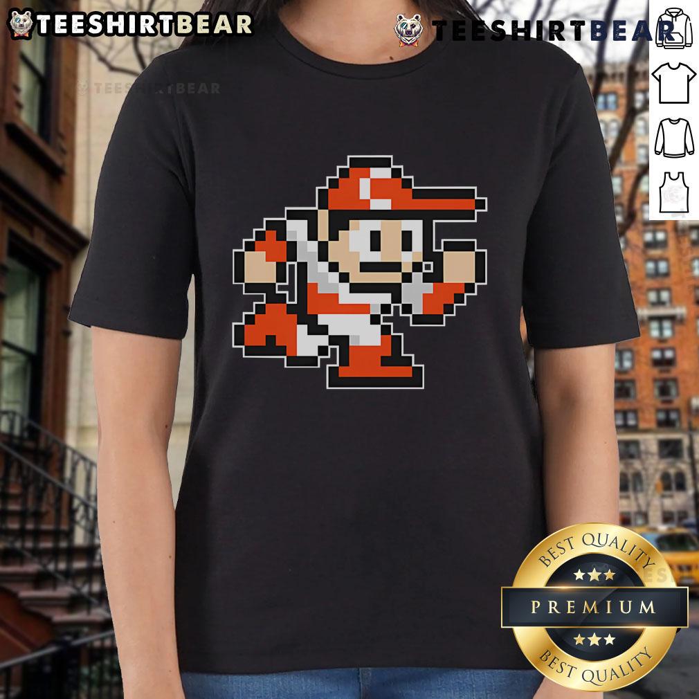 Official Cincy Baseball Mega Man Ladies Tee featuring a stylish design, perfect for fans and casual wear.