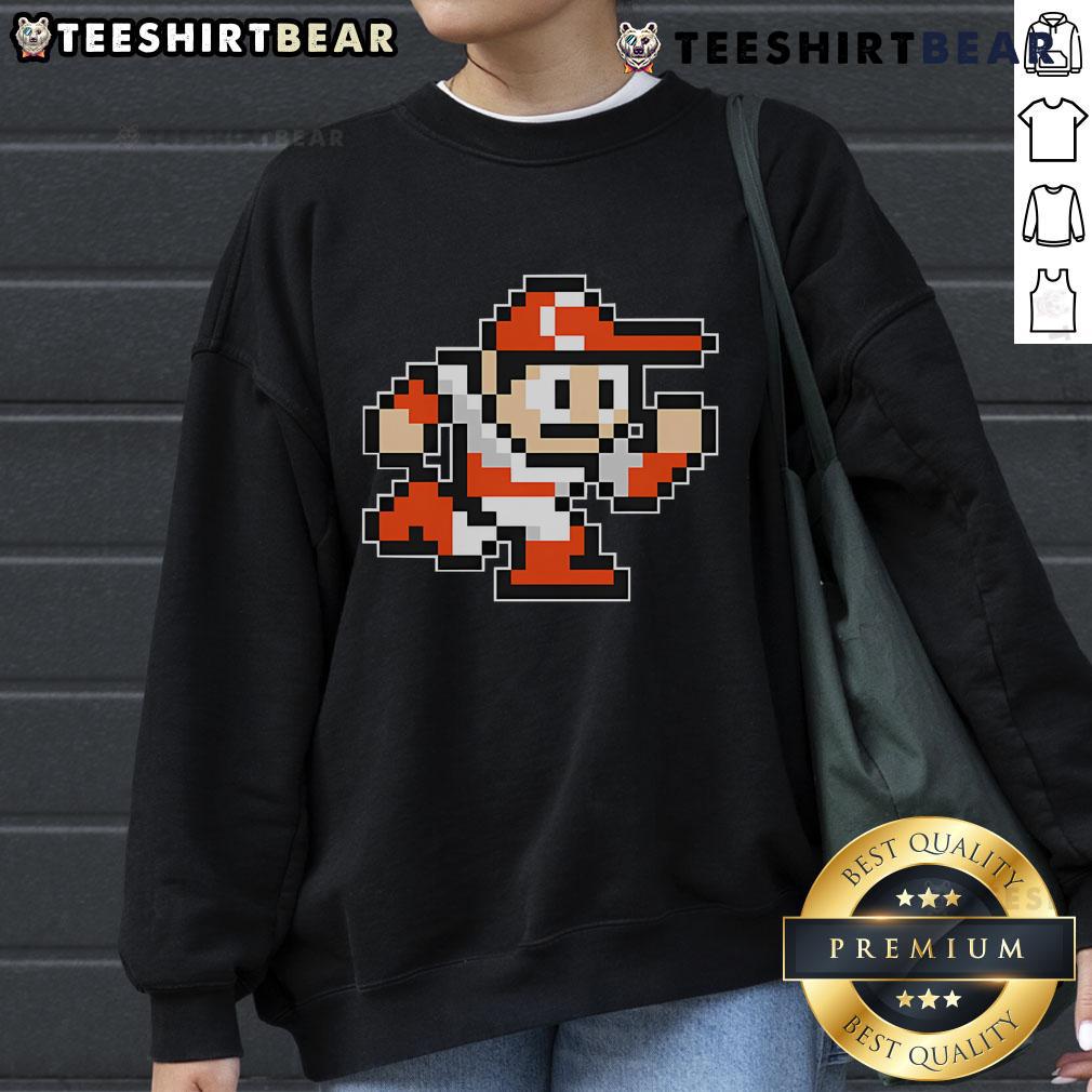 Official Cincy Baseball Mega Man Sweatshirt featuring vibrant graphics and a comfortable fit for fans.
