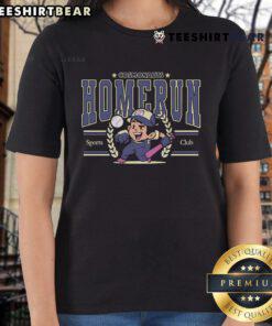Official Cosmonauts Homerun Sports Club Ladies Tee featuring a stylish design and vibrant colors for active women.
