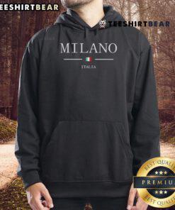 Stylish Official Milano Italia Flag Hoodie showcasing vibrant colors and design, perfect for fashion and sports fans.