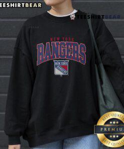 Official New York Rangers classic arched logo sweatshirt featuring vibrant team colors and comfortable design.