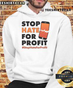 Official Stop Hate For Profit hoodie featuring a cracked cell phone design, promoting anti-hate awareness and activism.