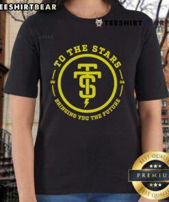 Official To The Stars Bringing You The Future Ladies Tee in stylish design, perfect for fans of space and innovation.