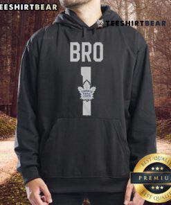 Official Toronto Maple Leafs Number 1 Bro Hoodie in team colors, perfect for fans showing support at games or events.