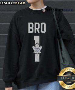 Alt Text: Official Toronto Maple Leafs Number 1 Bro Sweatshirt featuring team colors and logo, perfect for fans.