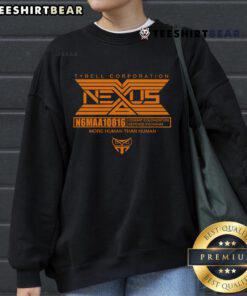 Official Tyrell Corporation Nexus More Human Than Human sweatshirt featuring iconic logo and stylish design.