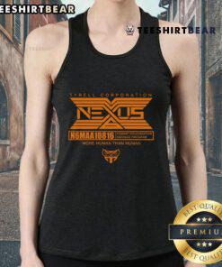 Official Tyrell Corporation Nexus More Human Than Human tank top featuring iconic logo and stylish design for fans.