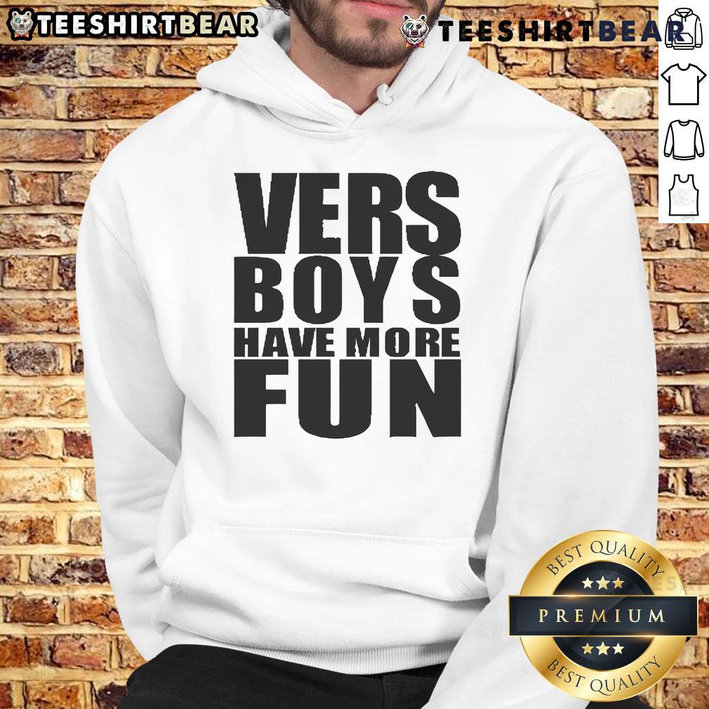 Official Vers Boys Have More Fun Hoodie in vibrant colors, featuring a stylish design perfect for casual wear and street fashion.