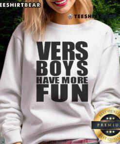 Official Vers Boys Have More Fun Sweatshirt in vibrant colors, perfect for casual wear and stylish comfort.