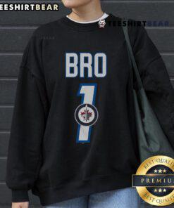 Official Winnipeg Jets Number 1 Bro Sweatshirt featuring team colors and logo, perfect for fans and game day attire.