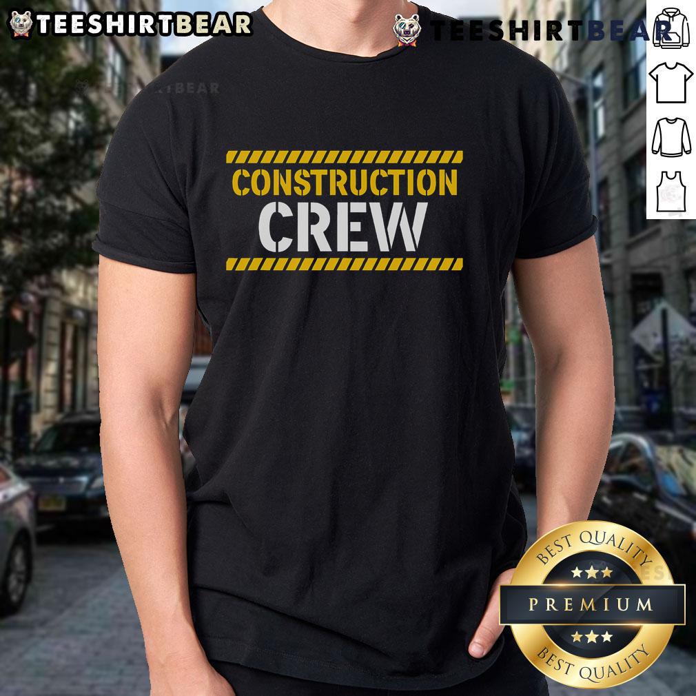 Original Construction Crew & Highway Worker T-Shirt featuring a bold design, perfect for construction enthusiasts and workers.
