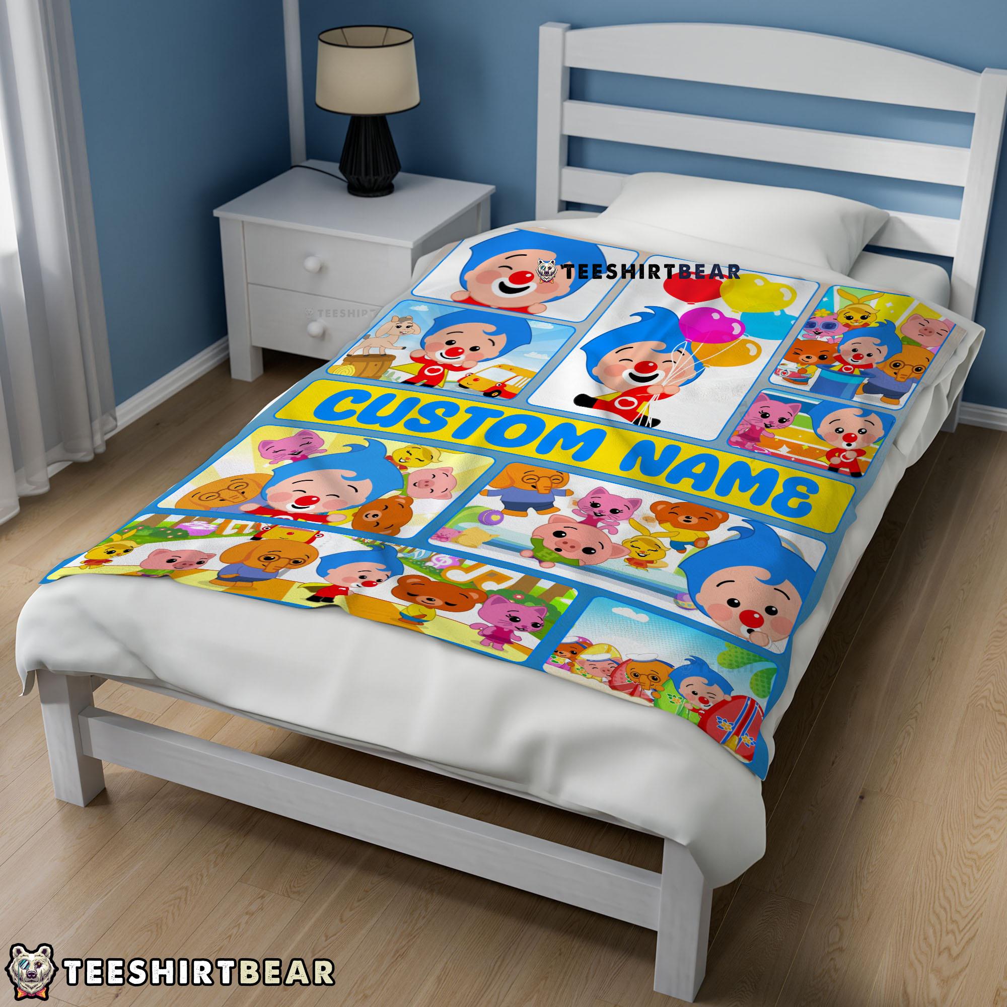 Plim Plim & Friends Collage Blanket Fleece Customized Blanket