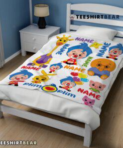 Plim Plim & Friends Collage Cute Blanket Fleece Customized Blanket