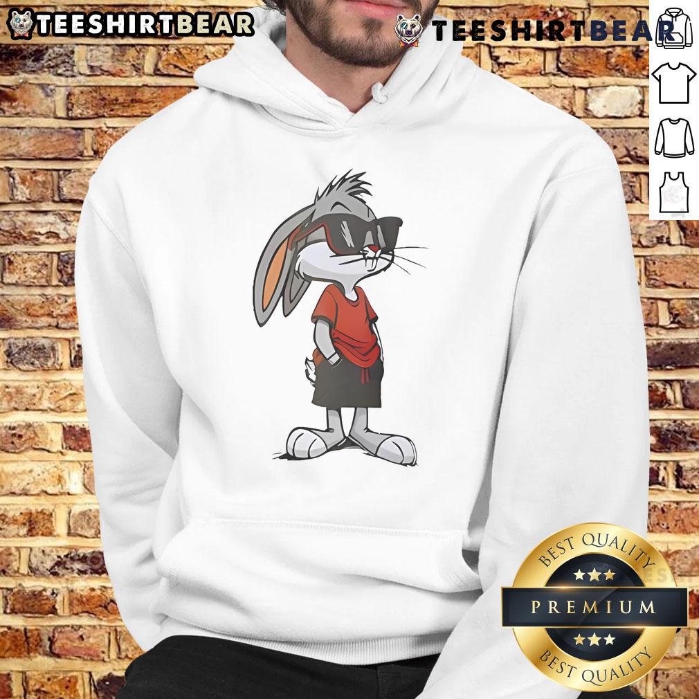 Premium Mythic Bugs Bunny relaxed fit drop shoulder hoodie featuring vibrant graphics and comfortable design.