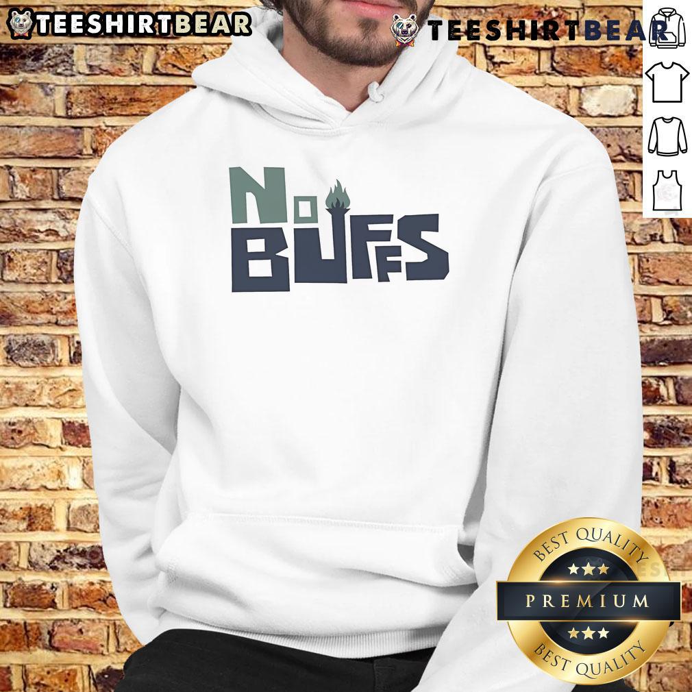 Alt Text: Premium No Dunks No Buffs logo hoodie featuring a stylish design, perfect for fans and streetwear enthusiasts.