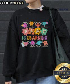 Cozy 'Pretty Play is Learning' sweatshirt, perfect for childrens casual wear, promoting fun and education through play.