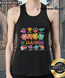 Pretty Play Is Learning Tank Top featuring a vibrant design for kids, perfect for playtime and learning activities.