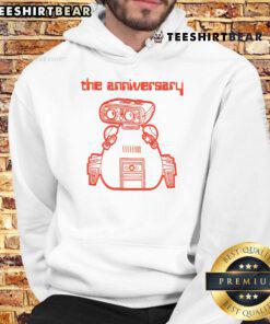 Pretty The Anniversary Dingbot Retro Hoodie in vibrant colors, showcasing a unique vintage design perfect for celebrations.