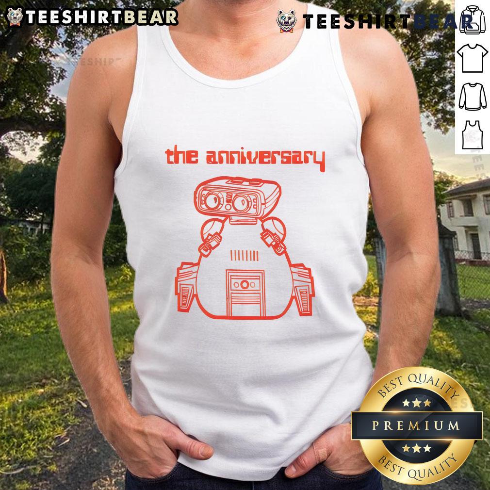 Pretty The Anniversary Dingbot Retro Tank Top in vibrant colors, perfect for casual summer outfits and celebrations.