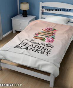 Pretty Vintage Book Reading Blanket Fleece Customized Blanket