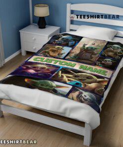 Star Wars Baby Yoda Collage Blanket Fleece Customized Blanket