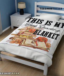 This Is My Book Reading Blanket Fleece Customized Blanket