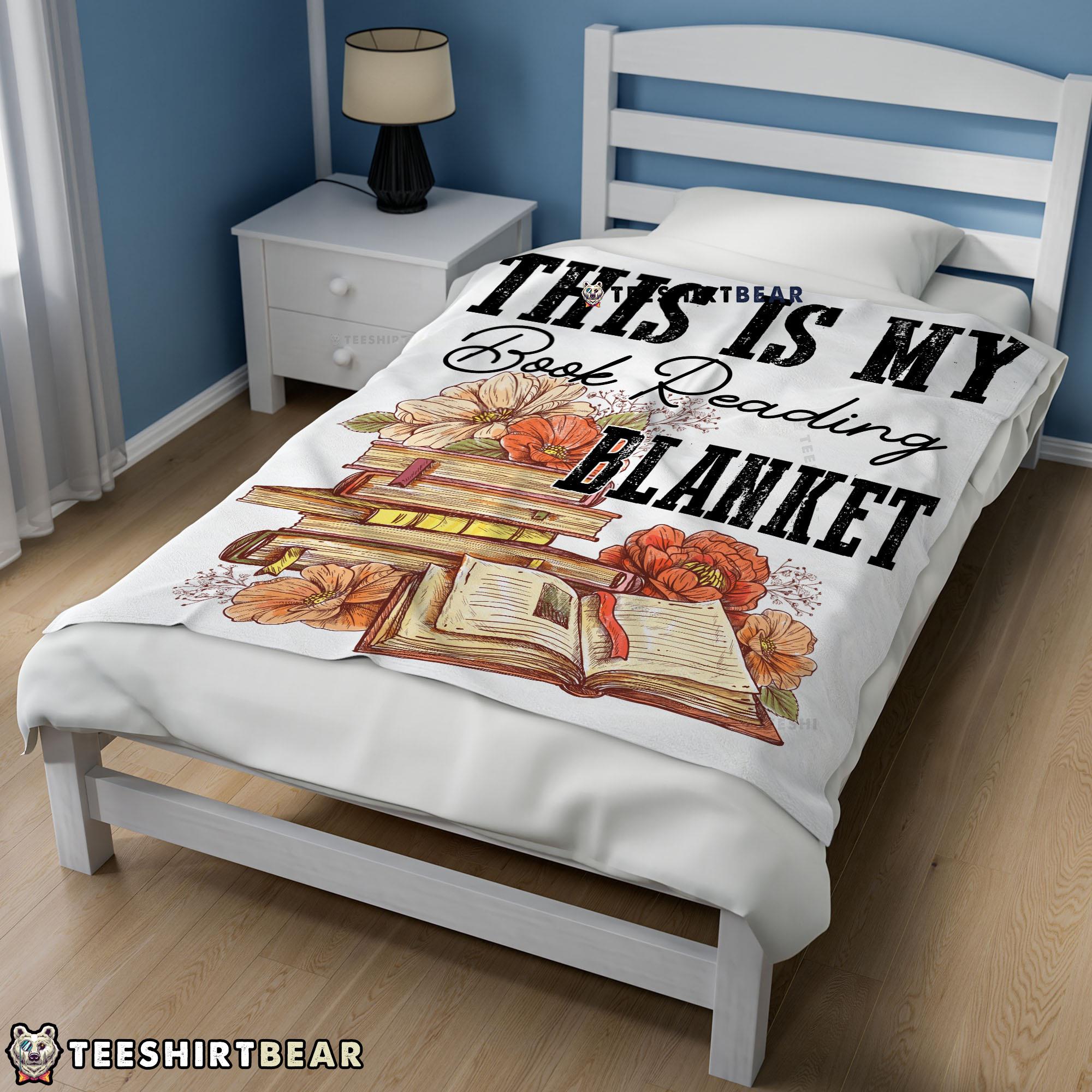 This Is My Book Reading Blanket Fleece Customized Blanket