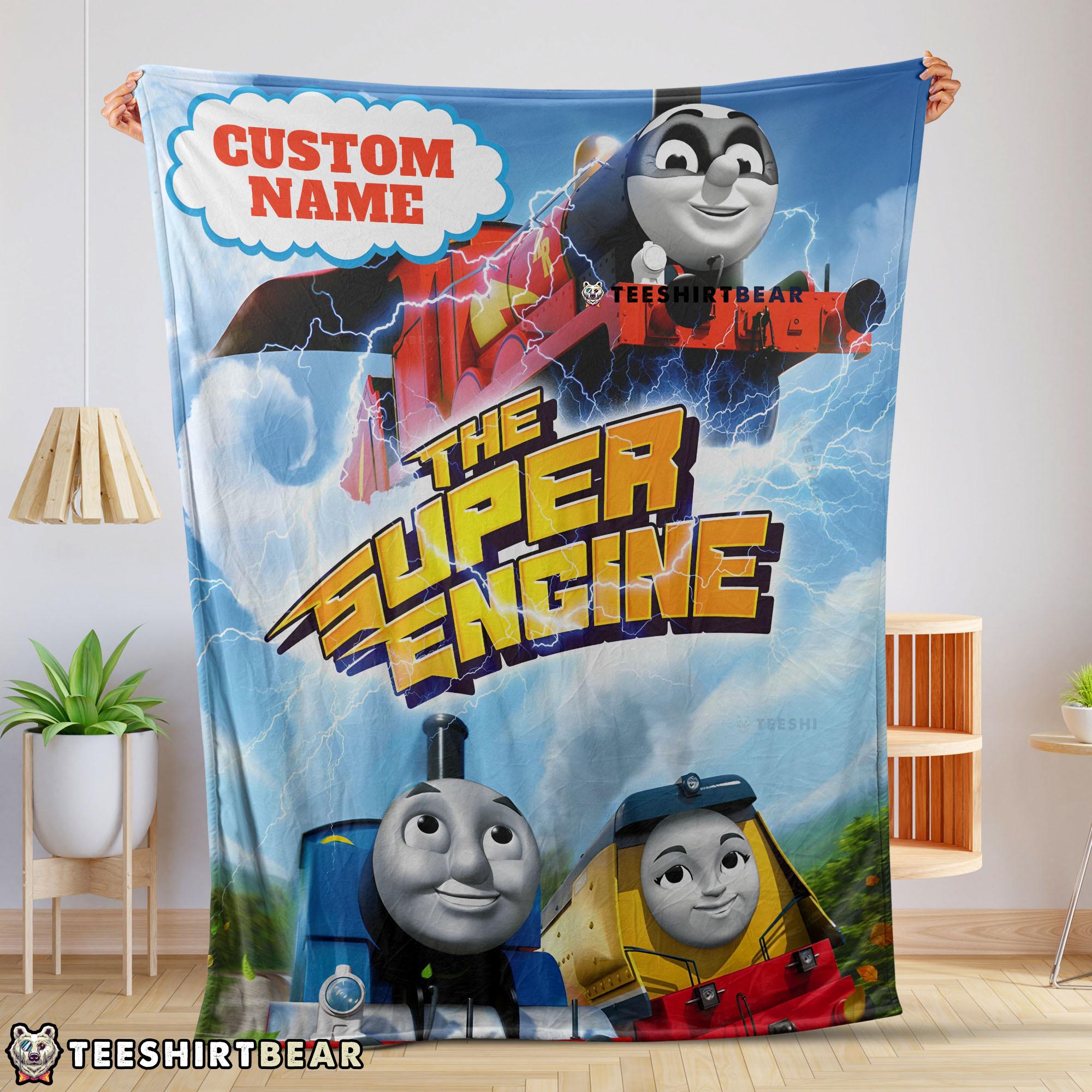 Thomas & Friends The Super Engine Poster Blanket Fleece Customized Blanket
