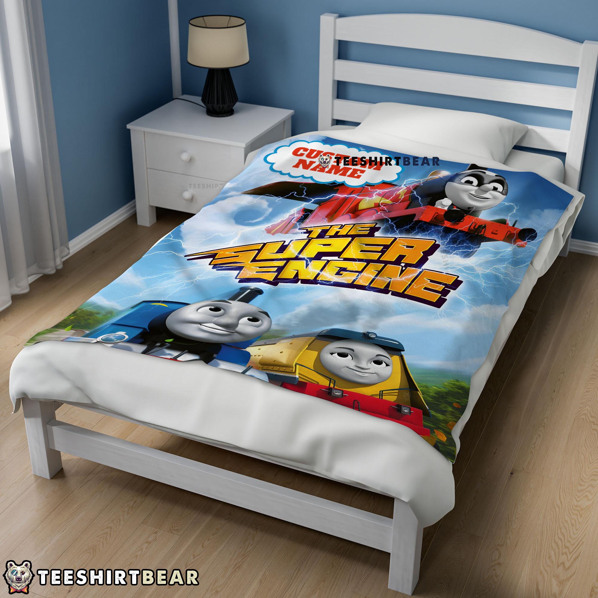 Thomas & Friends The Super Engine Poster Blanket Fleece Customized Blanket