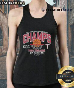 Top 2025 Sun Belt Men's Basketball Champions Troy Trojans tank top showcasing team pride and vibrant design.